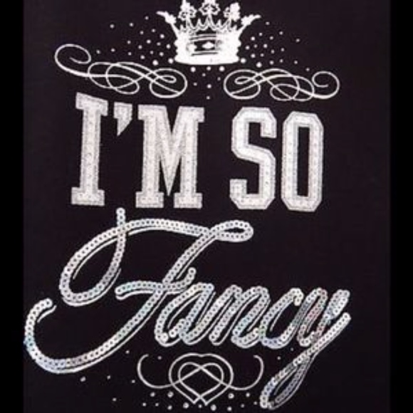 JUICY COUTURE Black I'm So Fancy Sweatshirt M - Picture 2 of 3
